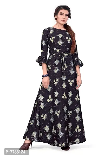 Hiva Trendz Women's Anarkali Maxi Gown(Gw_194_Coffee Brown Color)-thumb5