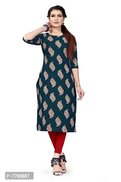 Hiva Trendz Women's Multi Color Crepe Straight Cut Kurta_Kurti-199-thumb4