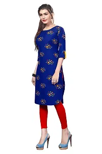 HIVA TRENDZ Women's Crepe Straight Kurta-thumb3