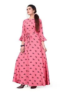 Hiva Trendz Women's Anarkali Maxi Gown(Gw_198_Pink Color)-thumb3