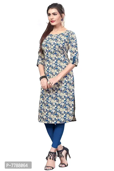 HIVA TRENDZ Women's Crepe Straight Kurta-thumb4