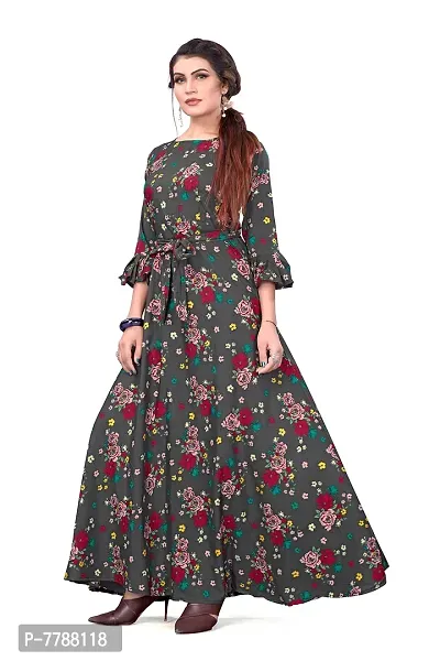 Hiva Trendz Women's Anarkali Maxi Gown(Gw_193_Grey Color)-thumb4