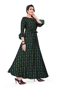Hiva Trendz Women's Anarkali Maxi Gown(Gw_192_Green Color)-thumb2