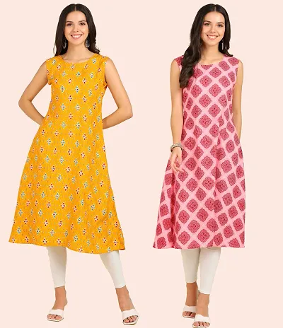 Crepe Dresses Combo Of 2