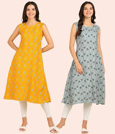 Crepe Dresses Combo Of 2