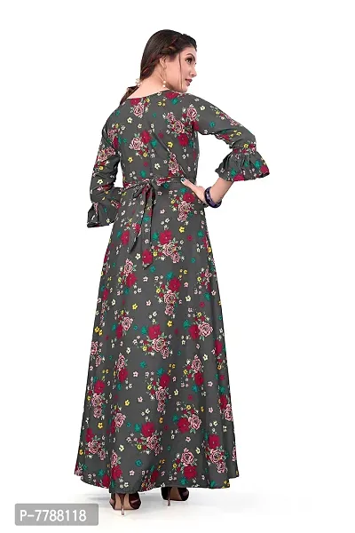 Hiva Trendz Women's Anarkali Maxi Gown(Gw_193_Grey Color)-thumb2