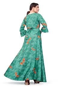 Hiva Trendz Women's Anarkali Maxi Gown(Gw_197_Turquoise Color)-thumb1