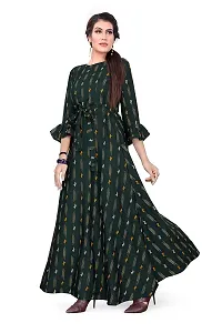 Hiva Trendz Women's Anarkali Maxi Gown(Gw_192_Green Color)-thumb3