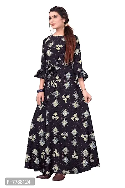 Hiva Trendz Women's Anarkali Maxi Gown(Gw_194_Coffee Brown Color)-thumb4