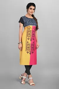 Womens Ethnic American Crepe Straight Kurti-thumb2