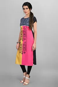 Womens Ethnic American Crepe Straight Kurti-thumb3