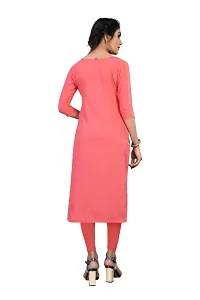 Womens Multicolor Crepe Straight Kurti-thumb1