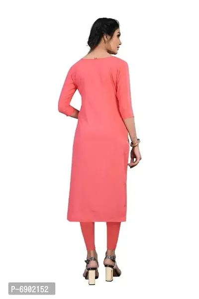 Womens Multicolor Crepe Straight Kurti-thumb2