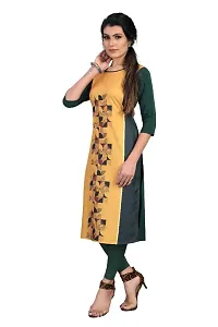 Multicoloured Crepe Digital Printed Kurtas For Women-thumb3