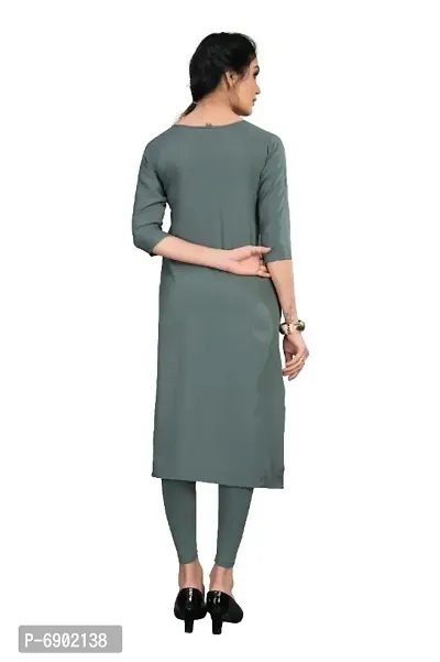 Womens Multicolor Crepe Straight Kurti-thumb2