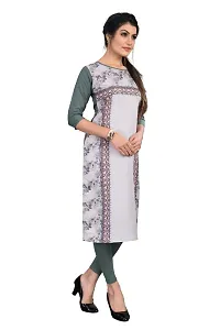 Womens Multicolor Crepe Straight Kurti-thumb2