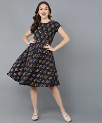 Womens Western Wear Fit and Falre Skater Dress-thumb1