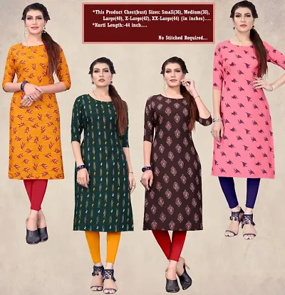 Crepe Digital Kurtas For Women