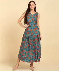 Classic Crepe Printed Dresses for Women-thumb2