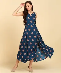 Classic Crepe Printed Dresses for Women-thumb1