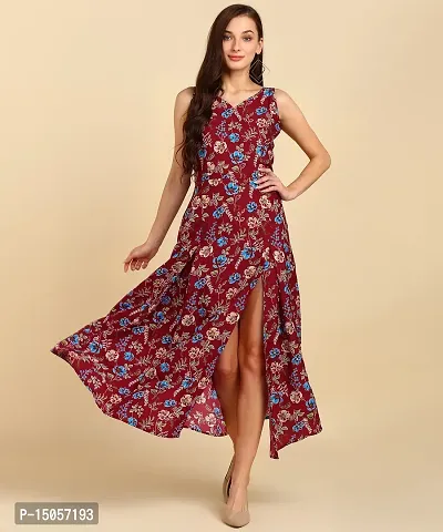 Classic Crepe Printed Dresses for Women-thumb3