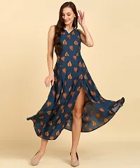 Classic Crepe Printed Dresses for Women-thumb3