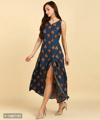 Classic Crepe Printed Dresses for Women-thumb2