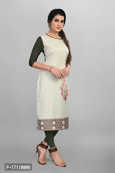 Womens Regular Fit Multicolor  Aline Kurti-thumb2