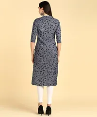 Womens printed Crepe Button kurti-thumb4