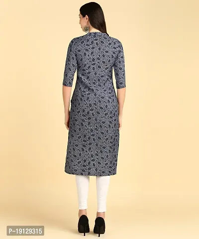 Womens printed Crepe Button kurti-thumb5