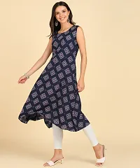 Womens Casual Wear Sleeveless Round Kurtis-thumb3