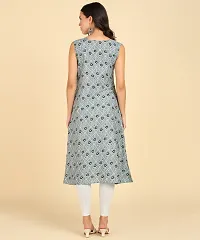 Womens Casual Wear Sleeveless Round Kurtis-thumb4