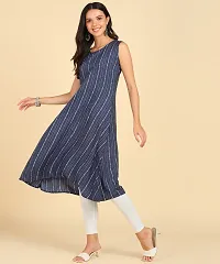 Womens Casual Wear Sleeveless Round Kurtis-thumb1