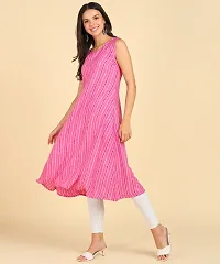 Womens Casual Wear Sleeveless Round Kurtis-thumb3