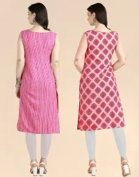 Womens Sleeveless Crepe Printed Kurta Pack Of 2-thumb3