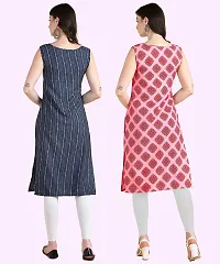 Womens Sleeveless Crepe Printed Kurta Pack Of 2-thumb4