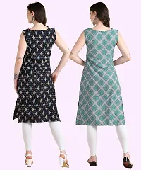 Womens Sleeveless Crepe Printed Kurta Pack Of 2-thumb4