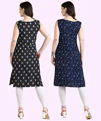 Womens Sleeveless Crepe Printed Kurta Pack Of 2-thumb4