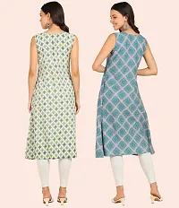 Printed Crepe Dresses Combo Of 2-thumb2