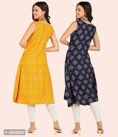 Printed Crepe Dresses Combo Of 2-thumb3