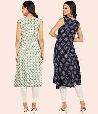 Printed Crepe Dresses Combo Of 2-thumb2