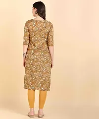 Women's Printed Cotton Straight kurti-thumb1