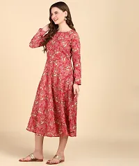 Women's Printed Cotton Round Kurti-thumb2