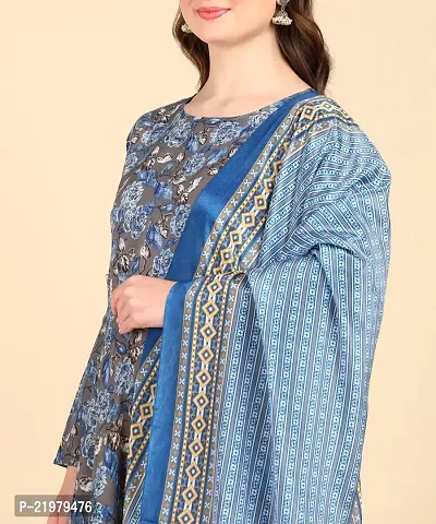 Womens Printed Cotton Round Kurti Wth Dupatta-thumb4