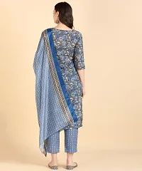 Womens Cotton Printed Kurta Pant With Dupatta Set-thumb3