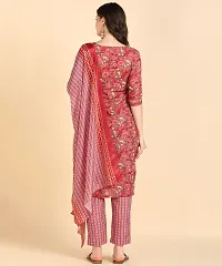 Womens Cotton Printed Kurta Pant With Dupatta Set-thumb1