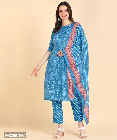 Hiva trendz Women Kurta, Pyjama  Dupatta Set-thumb0