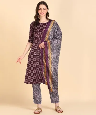 Hiva trendz Women Kurta, Pyjama Dupatta Set