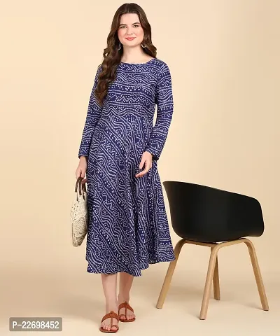 WomenS Printed Cotton Blend Anarkali Kurta-thumb4