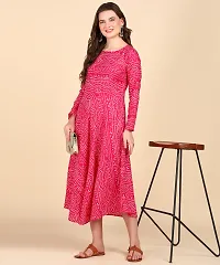 WomenS Printed Cotton Blend Anarkali Kurta-thumb1